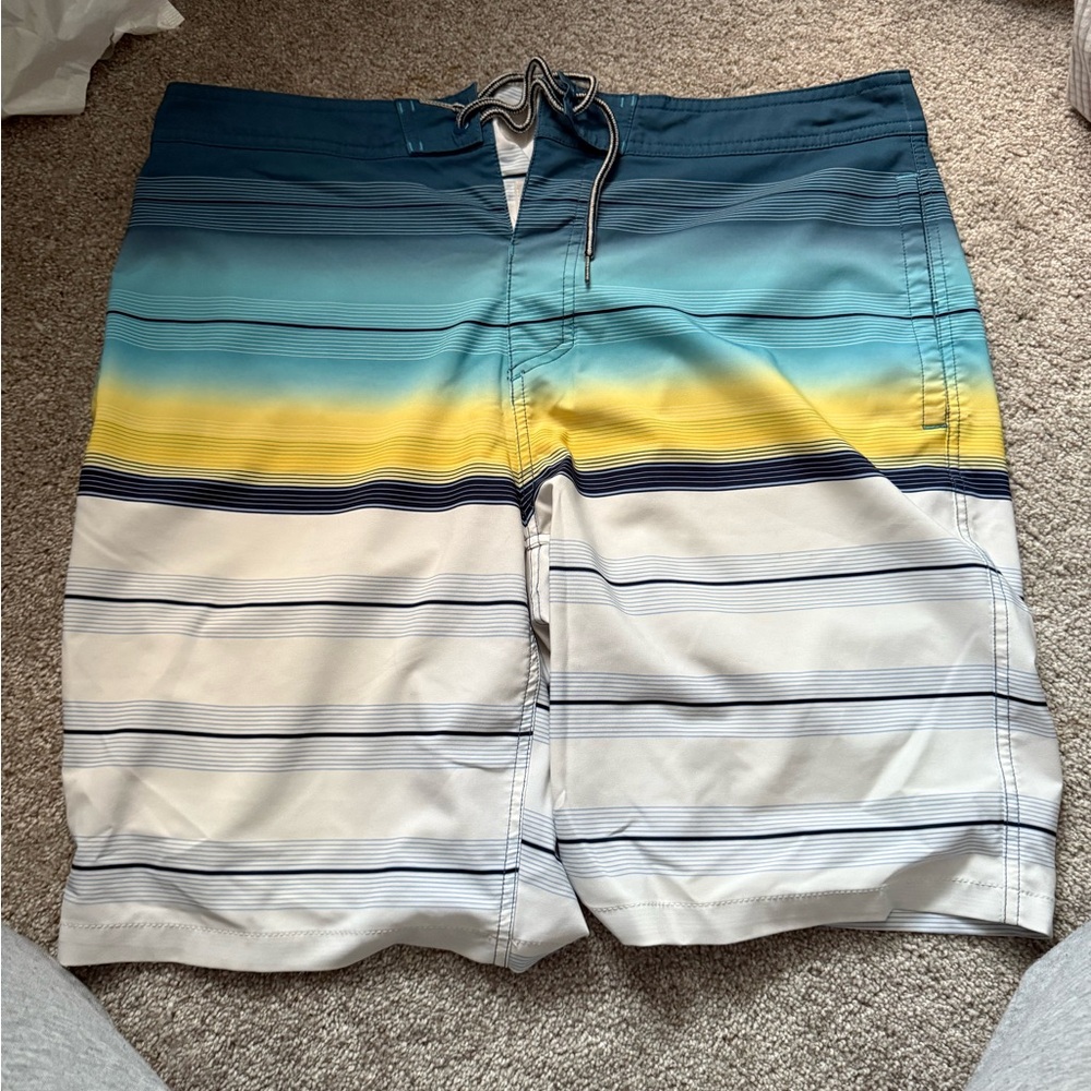 Goodfellow & Co Multicolor Striped Board Shorts